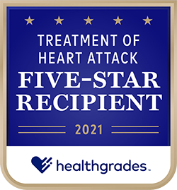 Healthgrades Five-Star Recipient for Treatment of Heart Attack in 2021